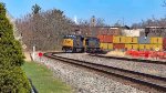 CSX 4752 leads I135 past the home signal bridge for JO Tower.